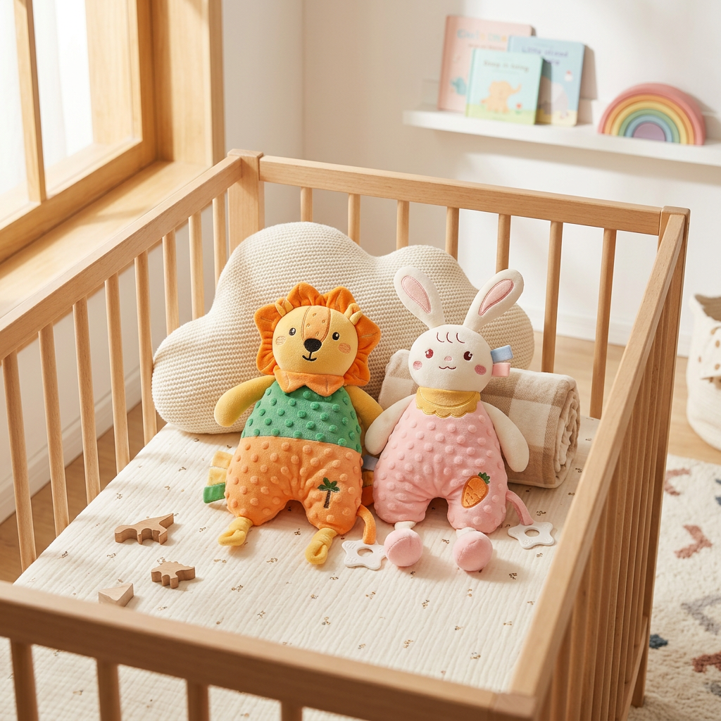 🧸 Baby Favorite | Plush Comfort Toy | Nursery Nap Companion | New Parent Gift | Adorable Animal Design