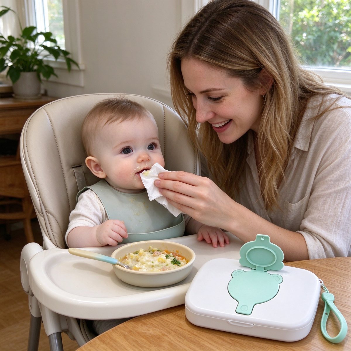 🧸 Portable | Durable PP Baby Wipes Case Set | Baby Travel & Diaper Bag Storage | New Parents | Cute Bear Design Leakproof Wet Wipes Organizer