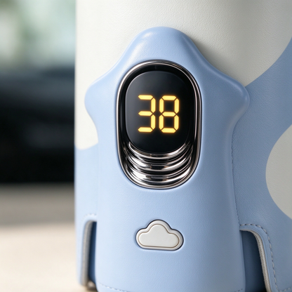 ✨ Baby Feeding Essential | Smart Temperature Control Bottle Warmer Sleeve | Portable Milk Heating Protector | Newborn Care Gift | Modern Travel Design