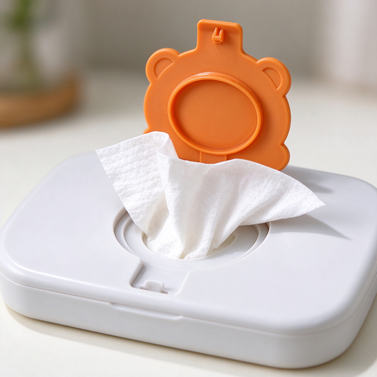 🧸 Portable | Durable PP Baby Wipes Case Set | Baby Travel & Diaper Bag Storage | New Parents | Cute Bear Design Leakproof Wet Wipes Organizer