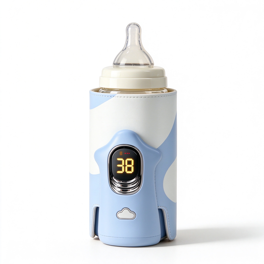 ✨ Baby Feeding Essential | Smart Temperature Control Bottle Warmer Sleeve | Portable Milk Heating Protector | Newborn Care Gift | Modern Travel Design