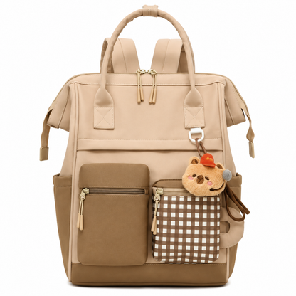 🎒 Premium | Waterproof Oxford Fabric Mummy Backpack | Baby Travel & Daily Organization | New Moms | Multi-Pocket Spacious Diaper Bag Design