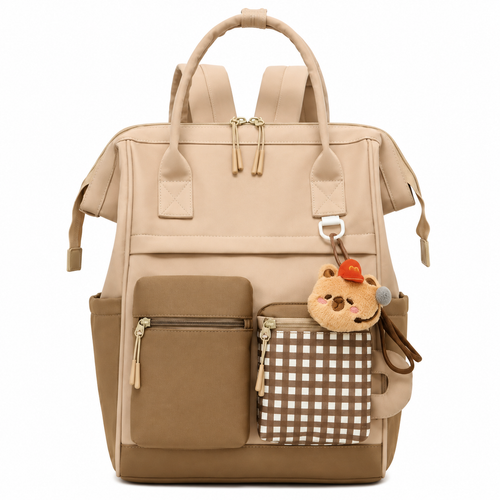 🎒 Premium | Waterproof Oxford Fabric Mummy Backpack | Baby Travel & Daily Organization | New Moms | Multi-Pocket Spacious Diaper Bag Design