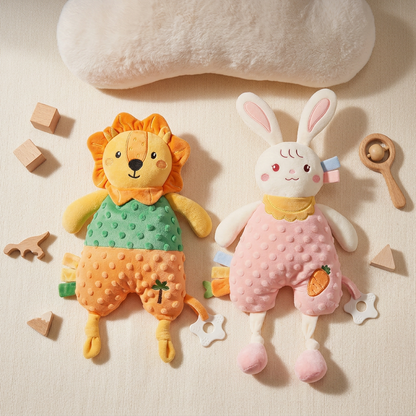 🧸 Baby Favorite | Plush Comfort Toy | Nursery Nap Companion | New Parent Gift | Adorable Animal Design