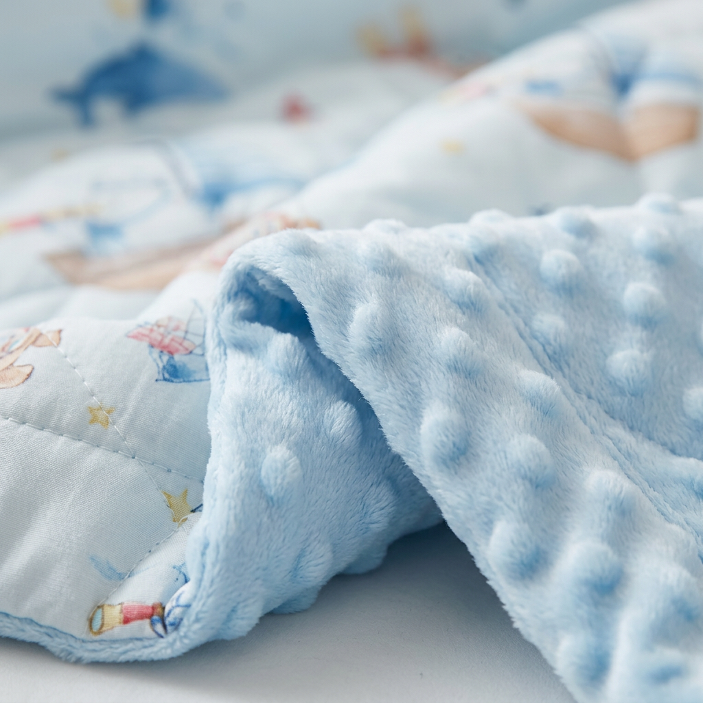 🌙 Baby Sleep Essential | Soft Minky Dot Blanket | Cozy Newborn Bedding Comforter | New Mom Gift | Gentle Nursery Design