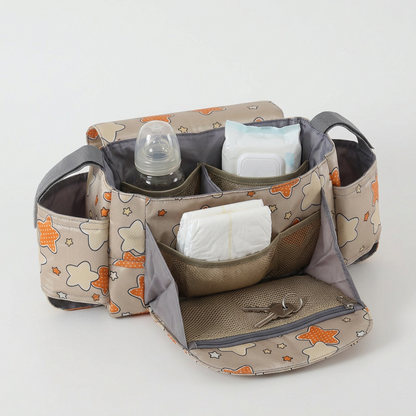 👜 Multi-Function | Durable Oxford Fabric Stroller Organizer Bag | Baby Travel & Nursery Storage | New Parents | Large Capacity Portable Hanging Design